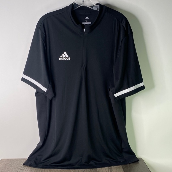 Adidas Clima Cool Men's Size XL Black Short Sleeve Tee - Picture 1 of 8